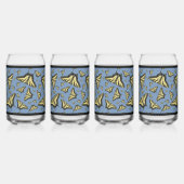 Südwest-Gelbes Frack Schmetterlinge Blau Dosenglas (Hinten)