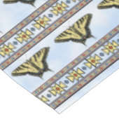 Südwest Gelbes Frack Schmetterlinge Große Tischdecke (Schrägansicht)