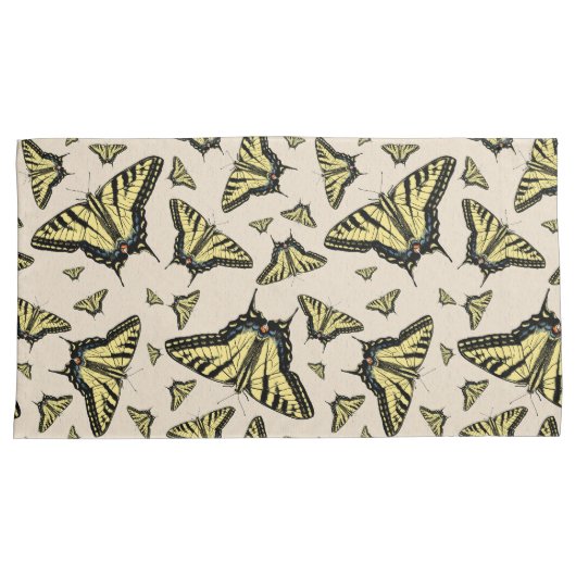 Südwest-Gelbes Frack Schmetterlingskönig Kissenbezug (Vorderseite-Rechts)