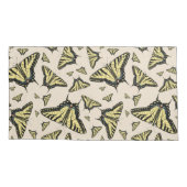 Südwest-Gelbes Frack Schmetterlingskönig Kissenbezug (Rückseite-Links)