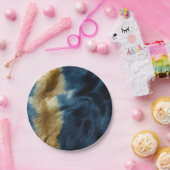 Südwest Gold Blue Cowhide Pappteller (Party)