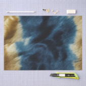 Südwest Gold Blue Cowhide Seidenpapier (Handwerk)