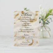 Südwest Gold White Cowhid Menükarte (Stehend Vorderseite)