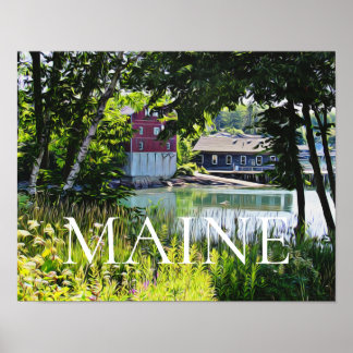 Südwest-Hafen Maine Poster