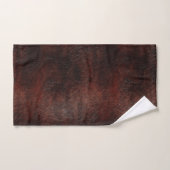 Südwest Imitats Brown Leather Cowhide Badhandtuch Set (Handtuch)
