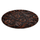 Südwest Imitats Brown Leather Cowhide Blume Schneidebrett (Ecke)
