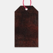 Südwest Imitats Brown Leather Cowhide Geschenkanhänger (Rückseite)