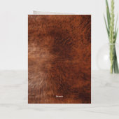Südwest Imitats Brown Leather Cowhide Karte (Rückseite)