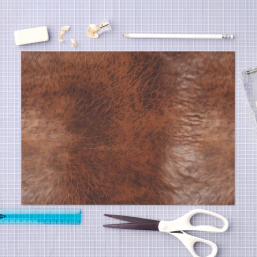 Südwest Imitats Brown Leather Cowhide Seidenpapier (Handwerk)