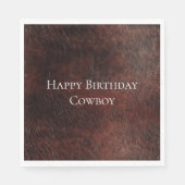 Südwest Imitats Brown Leather Cowhide Serviette (Vorderseite)