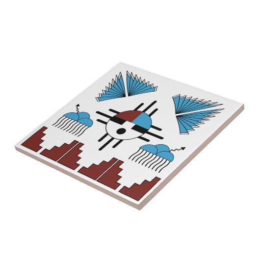 Südwest Indianerart Fliese (Seite)