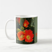 Südwest Kactus Bloom Foto Bright Red Blume Kaffeetasse (Links)