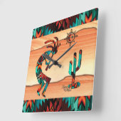 Südwest-Kokopell-Platz-Uhr Quadratische Wanduhr (Winkel)