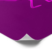 Südwest Kokopelli Lila Poster (Ecke)