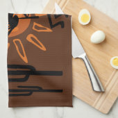 Südwest Kokopelli Sun Desert Rustikales K Handtuch (Viertel Falte)