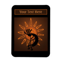 Südwest Kokopelli Sun Rustic Brown Foto