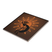 Südwest Kokopelli Sun Rustikale Tile Fliese (Seite)