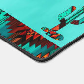 Südwest Kokopelli und Kaktus Schreibmatte Schreibtischunterlage (Ecke)