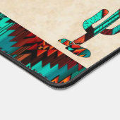 Südwest Kokopelli und Kaktus Schreibtischunterlage (Ecke)