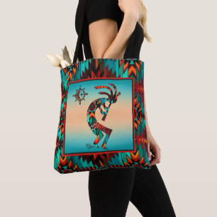 Südwest Kokopelli und Sun Tote Bag Tasche