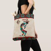 Südwest Kokopelli und Sun Tote Bag Tasche (Von Nahem)