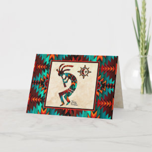 Südwest-Kokopelli-Weihnachtskarte Feiertagskarte