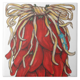 Südwest Lizard Red Chili Pepper House # Top Fliese