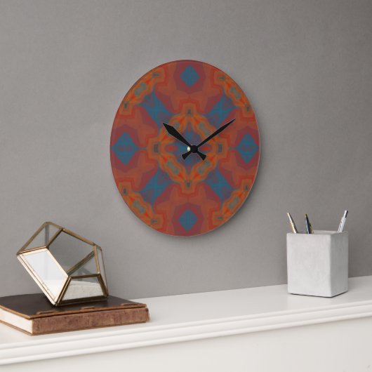 Südwest Mandala Große Wanduhr (Büro)