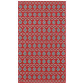 Südwest Mesas Red & Turquoise Geometric Muster Tischdecke (Vorderseite)