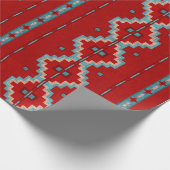 Südwest Mesas Red & Turquoise Geschenkpapier (Ecke)
