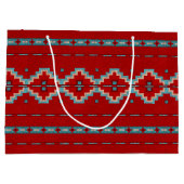 Südwest Mesas Red & Turquoise Große Geschenktüte (Rückseite)