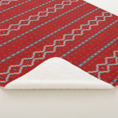 Südwest Mesas Red & Turquoise Large Sherpadecke (3/4)