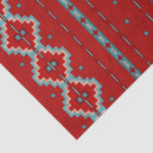 Südwest Mesas Red & Turquoise Seidenpapier (Detail)