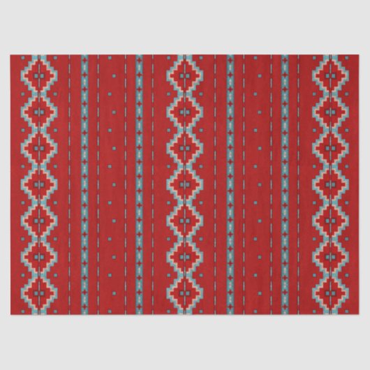Südwest Mesas Red & Turquoise Seidenpapier (Vorderseite)