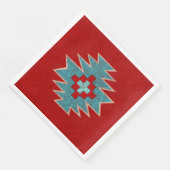 Südwest Mesas Red & Turquoise Serviette (Ecke)