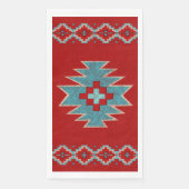Südwest Mesas Red & Turquoise Serviette (Vorderseite)