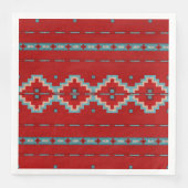 Südwest Mesas Red & Turquoise Serviette (Vorderseite)