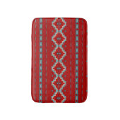 Südwest Mesas Red & Turquoise Small Badematte (Vorderseite Vertikal)