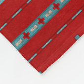 Südwest Mesas Red & Turquoise Small Fleecedecke (Ecke)