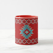Südwest Mesas Red & Turquoise Tasse (Zentrum)