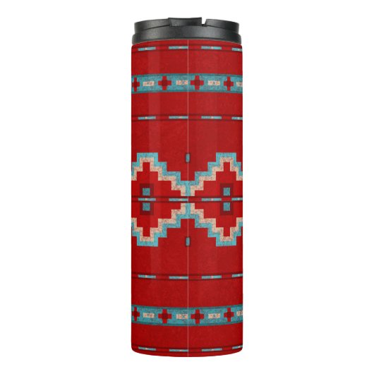 Südwest Mesas Red & Turquoise Thermosbecher (Rückseite)
