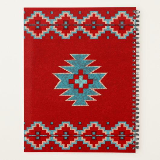 Südwest Mesas Rot und Türkis Planer (Rückseite)