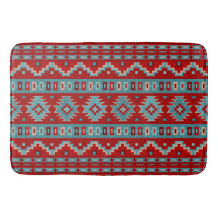 Südwest Mesas Türkis & Red Large Badematte
