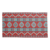 Südwest Mesas Türkis & Rot Kissenbezug (Rückseite-Links)