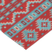 Südwest Mesas Türkis & Rot Klein Tischdecke (Schrägansicht)