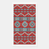 Südwest Mesas Türkis & Rot Serviette (Vorderseite)