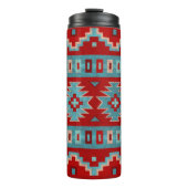 Südwest Mesas Türkis & Rot Thermosbecher (Vorderseite)