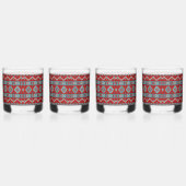 Südwest Mesas Türkis & Rot Whiskyglas (Rechts)