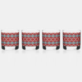 Südwest Mesas Türkis und Rot Whiskyglas (Rechts)