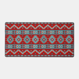 Südwest-Mesas-Türkis- und Rotgeometrische Printwer Schreibtischunterlage